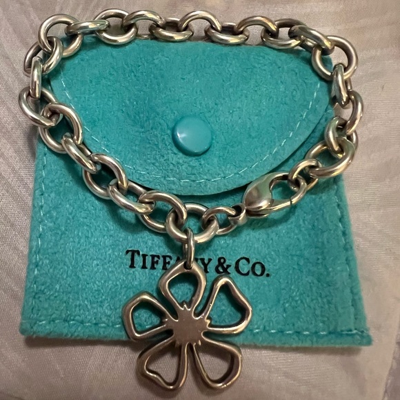 Rare/Retired Tiffany & Co Elsa Peretti Flower link bracelet